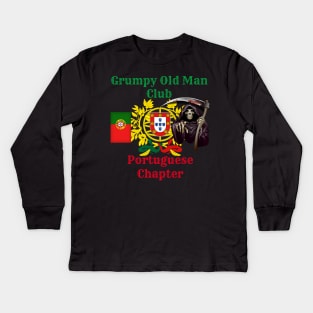 Grumpy Old Man Club Portuguese Chapter Kids Long Sleeve T-Shirt